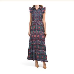 Elegant Multicolor Maxi Dress